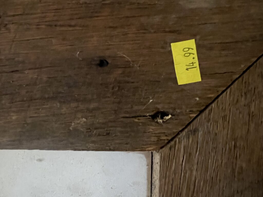 $14.99 Goodwill price tag on picture frame to show what a good deal  picture with a barnwood frame was. 